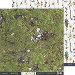 Аркуш двостороннього паперу 30x30 від Scrapmir з колекції Herbarium Wild summer