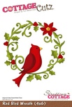 Ніж для вирубки CottageCutz Red Bird Wreath, 10x15см
