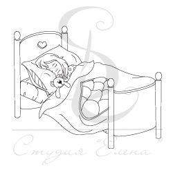 Штамп від ПСК - Спляча дівчинка