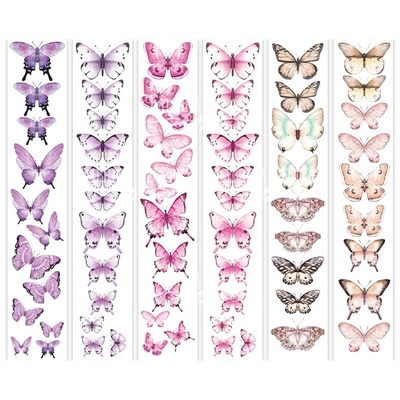 Набір смужок з картинками для декорування Метелики 5, ТМ Фабрика Декору