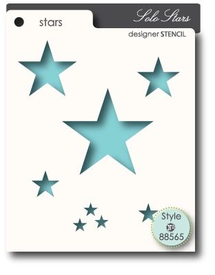 Маска від Memory Box - Stensils - Solo Stars