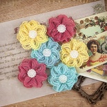 ЦІНУ ЗНИЖЕНО! Набір тканинних квітів Prima - Cigar Box Secrets - Culebra