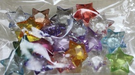 Акриловые украшения от Scrapberry's - подвески-звездочки, 20 шт.