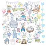 Аркуш з картинками для вирізання My little mousy boy 30,5x30,5см, ТМ Фабрика Декору