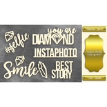 Чипборд Фабрика Декору - Brilliant 1, колір золото