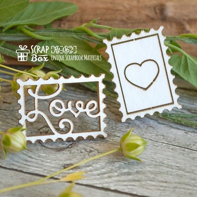 Чипборд ScrapBox - Маркі Love Ht-062