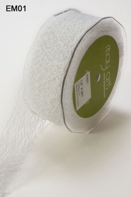 Ленточка "Паутинка", цвет белый, ширина 38 мм, длина 90 см