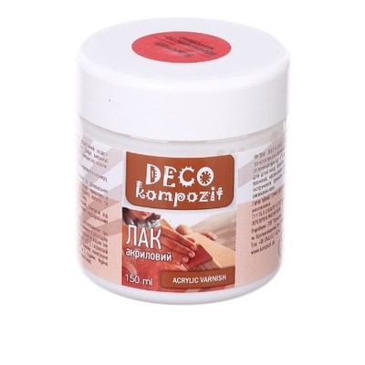 Лак акриловый DECO Kompozit шелковисто-матовый, 150 мл