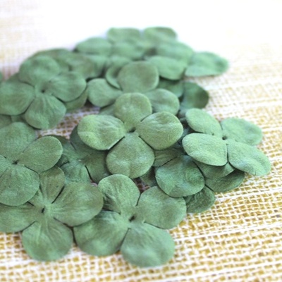 Гортензія, колір: оливковий, 2,5см, 20 шт.