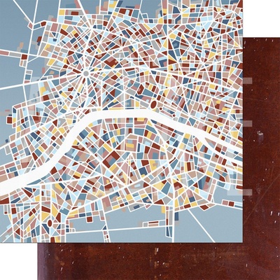 Бумага для скрапбукинга от Артелье - В режиме с пробками, 30,5х30,5 см