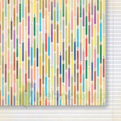 Аркуш двостороннього скрап-паперу від Galeria Papieru — Вивчення життя 02, 30,5x30,5см