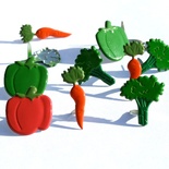 Набор брадсов Eyelet Outlet - Vegetable Brads, 12 штук