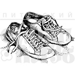 Акриловый штамп "Кеды"