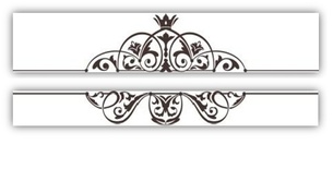 Акриловый штамп R009ab Виньетки, 2 штуки, размер 8,4 * 1,5 см и 8,4 * 0,9 см