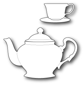 Ніж для вирубки від Poppystamps - Ornate Tea Set