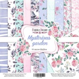 Набір скрап-паперу Mysterious garden, 20x20см, ТМ Фабрика Декору