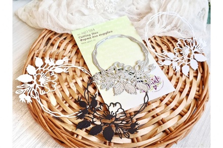 Ніж для вирубки "Дика шипшина в круглій рамці" від AgiArt