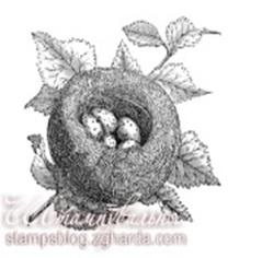 Акриловый штамп FA032 Гнездо, размер 5,4 * 5,2 см