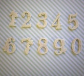 Гнучкі пластикові фігурки - Цифра 2, висота 2см