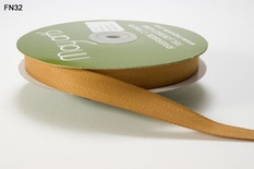 Стрічка Twill - Antique Gold, колір бежевий, ширина 16 мм, довжина 90 см