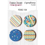 Набір скрап-фішок від ТМ Фабрика Декору з 4 шт