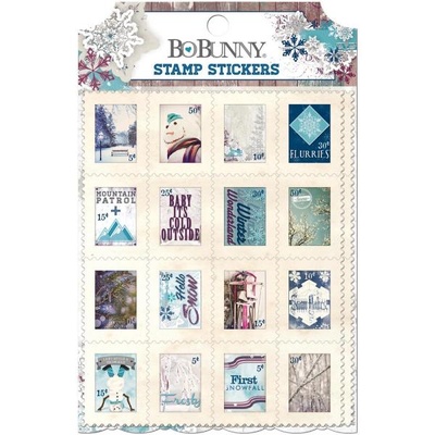 Наліпки - марки BoBunny - Altitude - Stamp Stickers