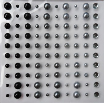 Половинки перлинок на клейовій основі "Лицарські обладунки", 100 шт.