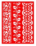 Трафарет - Бордюри 8, 15*20см