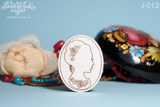 Чипборд від Вензелик - Профіль красуні, розмір: 51x64 мм