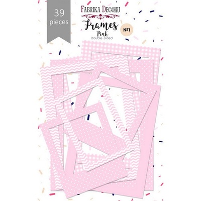 Набір рамок №1 Pink 39шт., ТМ Фабрика Декору