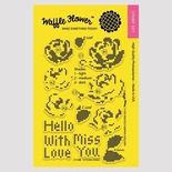 Силиконовый штамп от Waffle Flower - Stitched Roses Stamp Set