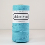 Бавовняний шнур від Divine Twine - Blue Solid, 1 мм, колір блакитний, 1м