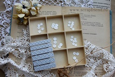 Набор ножей для вырубки от Scrapfriend - Пайетки, 6 штук