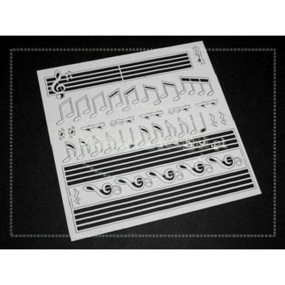 Чипборд Scrapiniec - Нотный стан