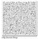 Резиновый штамп My Favorite Things - BG Romantic Script Background