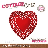 Ніж для вирубки CottageCutz - Lacy Heart Doily, 10x10 см