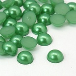 Напівперлинки LightGreen, 4x2м, колір світло-зелений, 50 шт.