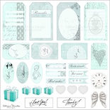 Аркуш скрап-паперу №6 або колекція "Тіффані", 30х30 см, ТМ Татьяна Синиця