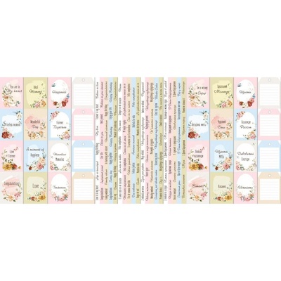 Набір смужок з картинками для декорування Where beauty lives 6 шт. 5х30,5см