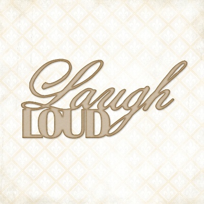 Чипборд Blue Fern StudiOs-Laugh Loud