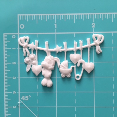 Пластиковое украшение от Е.В.A - Детская бельевая веревочка, 6x3,5см