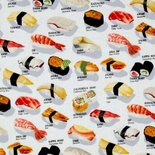 Тканина 100% бавовна - Суші, 45x55см