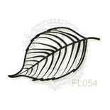 Акриловый штамп Lesia Zgharda FL054 Осенний листочек, размер 3х1.5 см