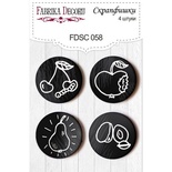 Набор скрапфишек Фабрика Декору из 4 шт FDSC058