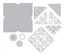 Ножі від Sizzix - Thinlits Plus Die Set 12PK - Envelope, Square, Конверт з ажурним квадратом