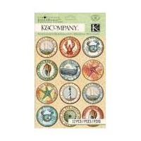 Стикеры-украшения от K&Company: Рондель, Путешествие