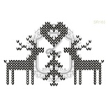 Акриловый штамп Lesia Zgharda SR183 Влюбленные олени, набор из 4 штампов