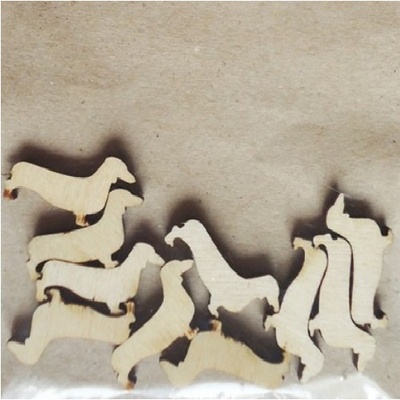 Дерев’яні прикраси Такси, 10 штук