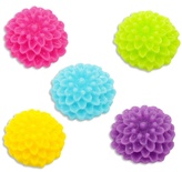 Кабашон "Квіточка", колір жовтий, розмір 10х5 мм, 1 шт.