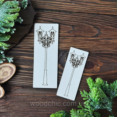 Чипборд Ліхтар подвійний від WOODchic, висота 13 см